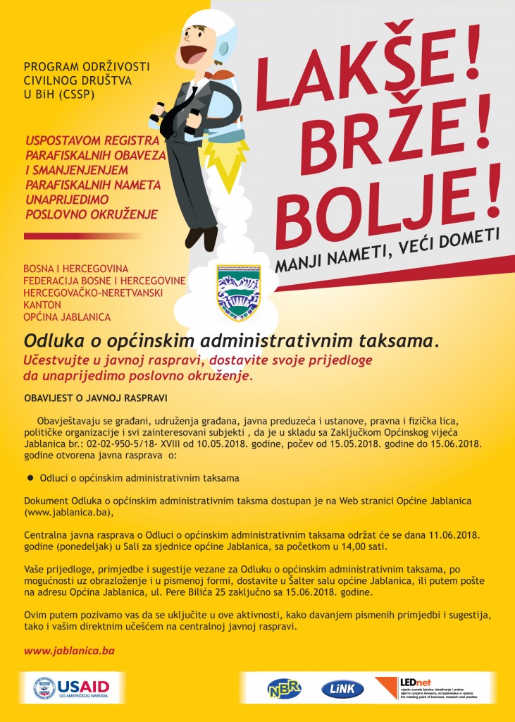 javna rasprava, Jablanica