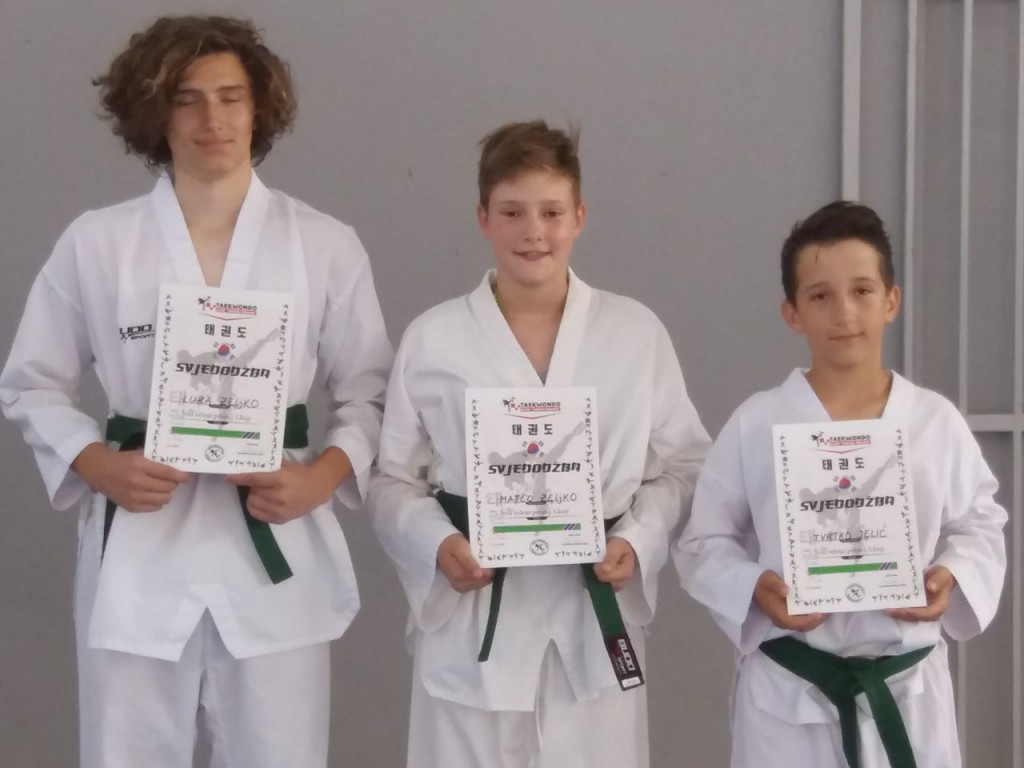 Taekwondo klub Široki Brijeg, polaganje