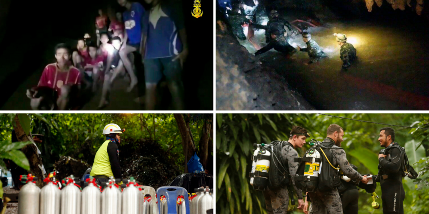 zarobljeni dječaci , špilja, Tajland