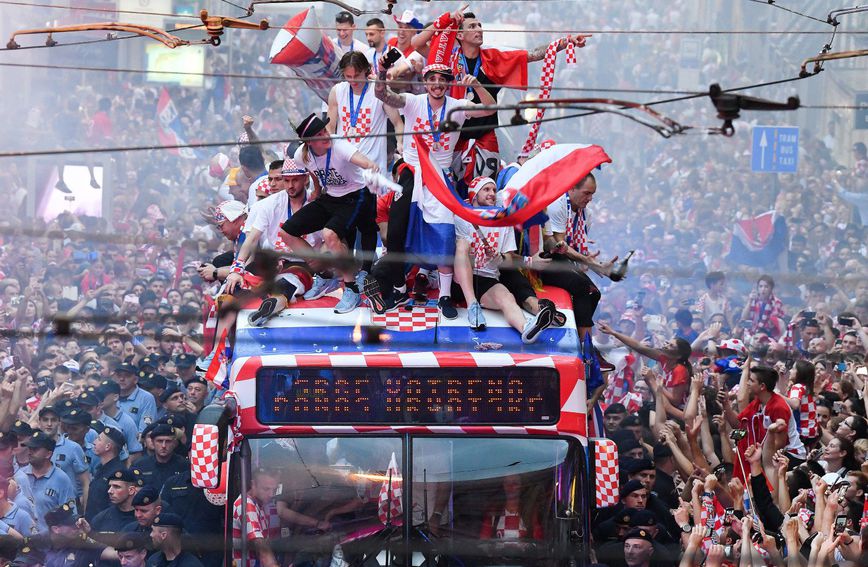 Ana Golomejić, Vatreni, doček, Hrvatska nogometna reprezentacija, Zagreb