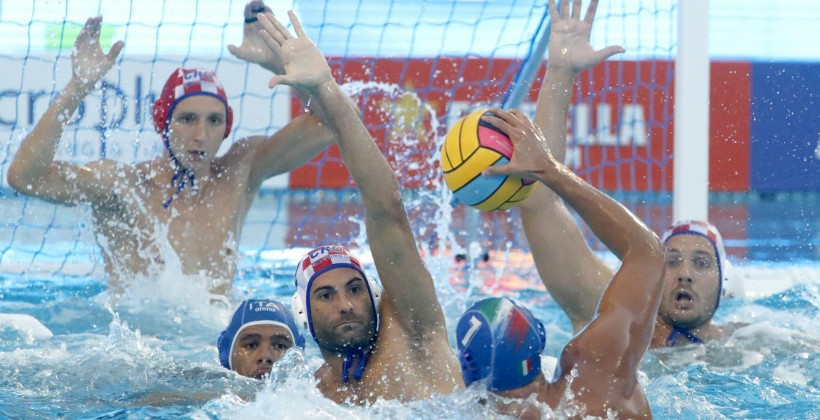 vaterpolo, Vaterpolisti Hrvatske, Hrvatska vaterpolska reprezentacija, vaterpolski reprezentativci, italija, Hrvatska - Italija