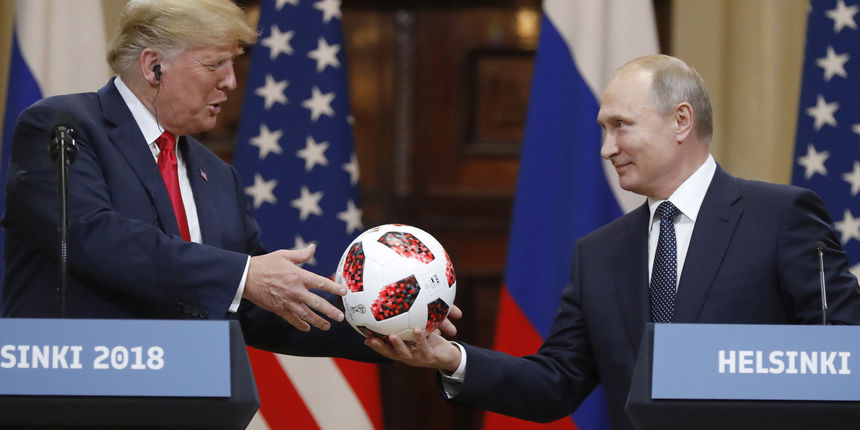 Vladimir Putin, Donald Trump, lopta