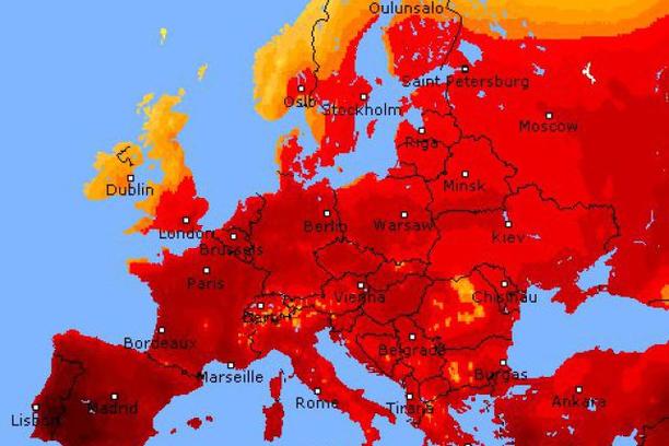 europa, vrućine