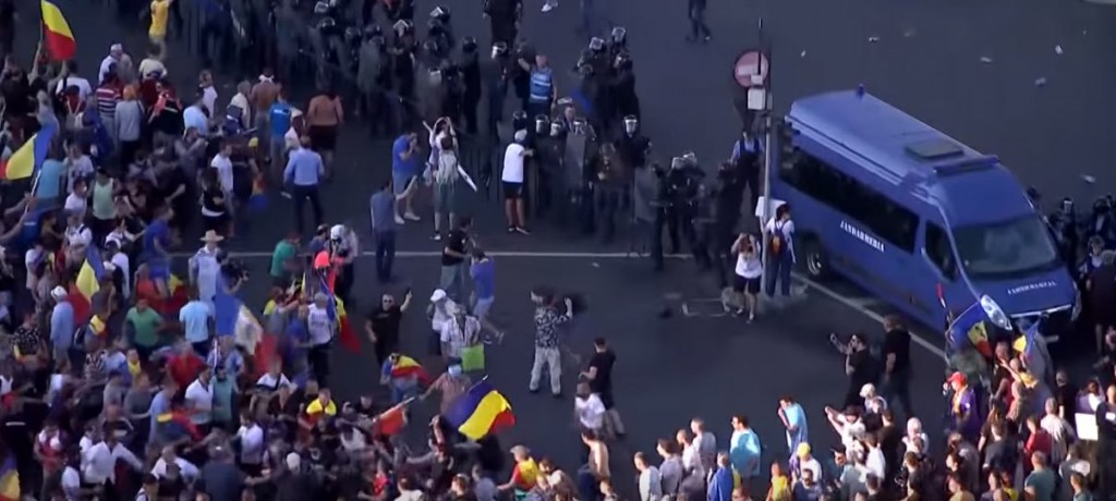 prosvjednici, prosvjed, Rumunjska