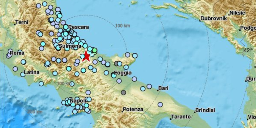 Potres magnitude 4,7 zatresao južnu Italiju, nema izvješća o žrtvama