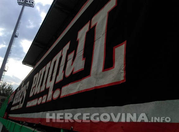 tribina stajanje, transparent, Ultras