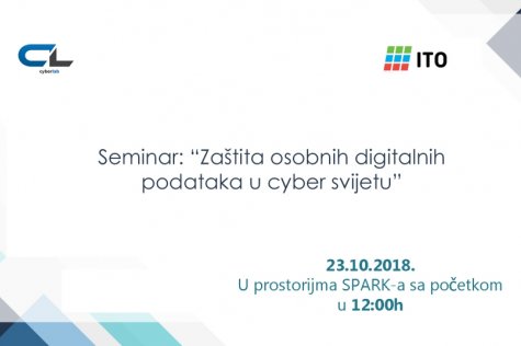 Poziv na seminar Zaštita osobnih digitalnih podataka u cyber svijetu
