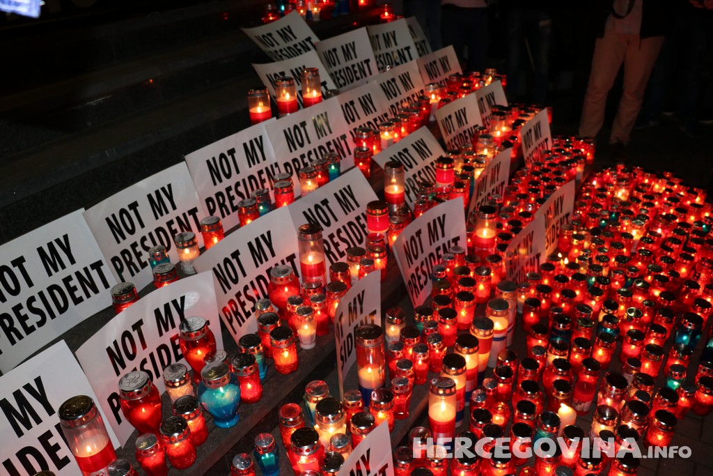 Mostar, prosvjed, Daniela Škegro, BIH