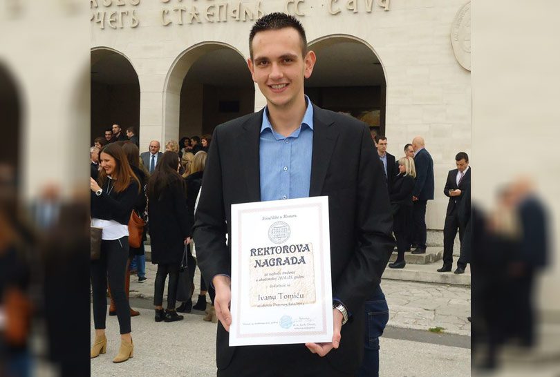 Ivan Tomić, dekanova nagrada, Ivan Tomić