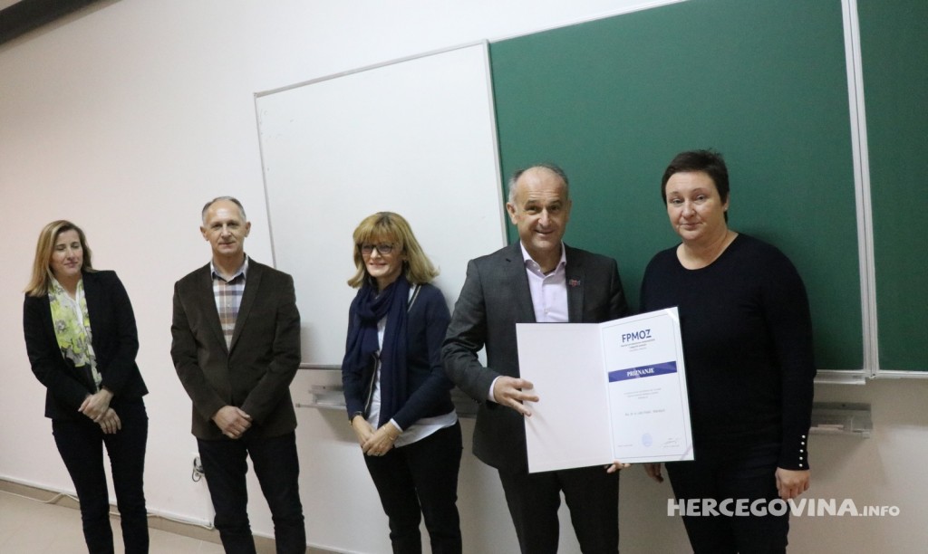 FPMOZ, dekanova nagrada, prof.dr.sc Mario Vasilj