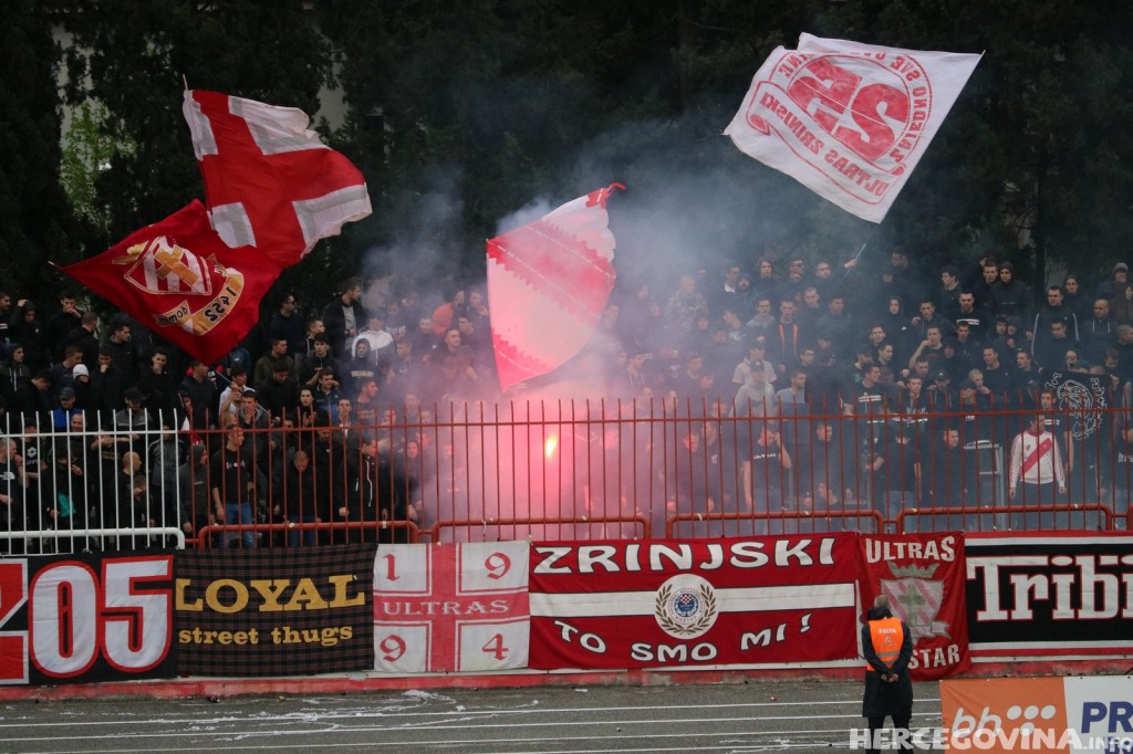 Ultras Zrinjski Mostar, Stadion HŠK Zrinjski, navijači, Zrinjski, Velež