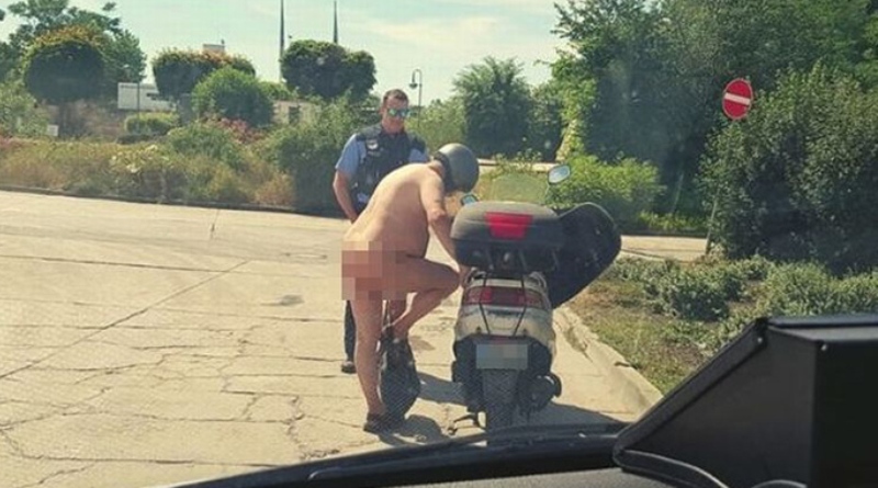 mopedist, vrućina, ljetna vrućina