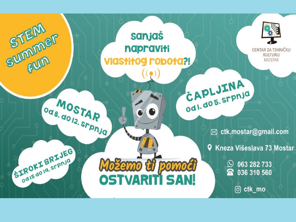 ljetna škola, Centar za kulturu Grada Mostara