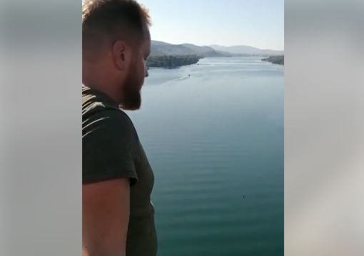 šibenski most, skok