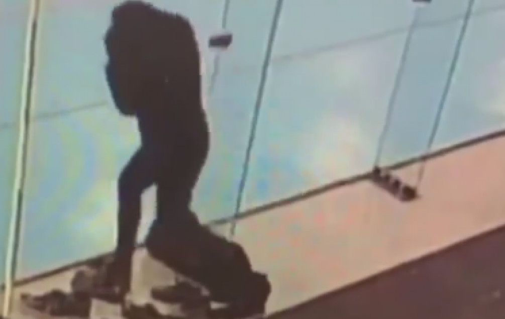 djevojka, staklo, udarci