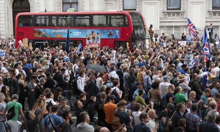 BREXIT, protesti, Boris Johnson