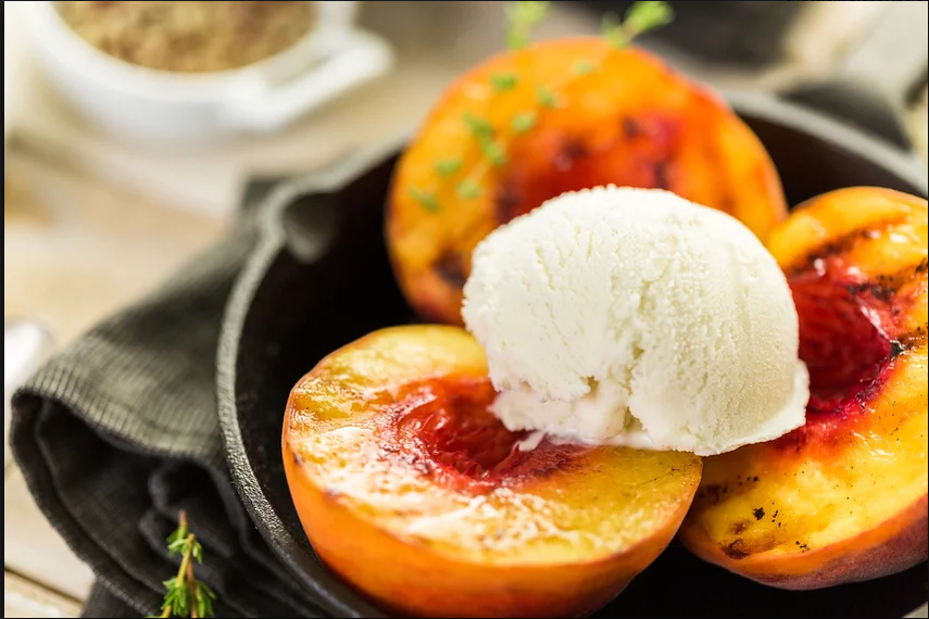 breskva, desert, ljetni desert