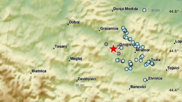 potres, podrhtavanje, Tuzla