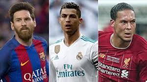 Lionel Messi, van dijk, Cristiano Ronaldo, kandidati