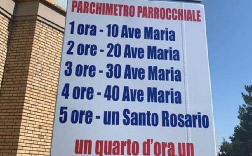 molitva, parking, italija