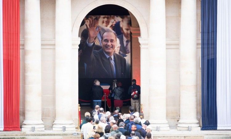 Pariz, Jacquesu Chirac, pokop