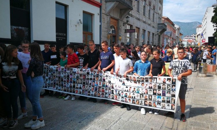 prosvjedna šetnja, Mostar, Srebrenica