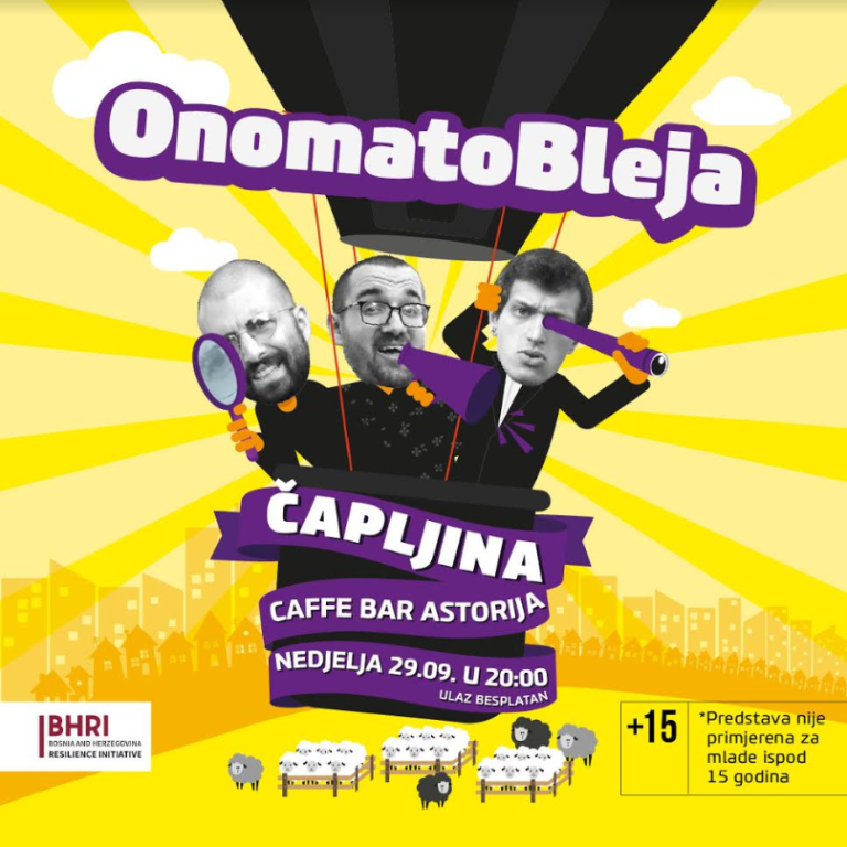 Onomatobleja Show, Čapljina, stand up komedija