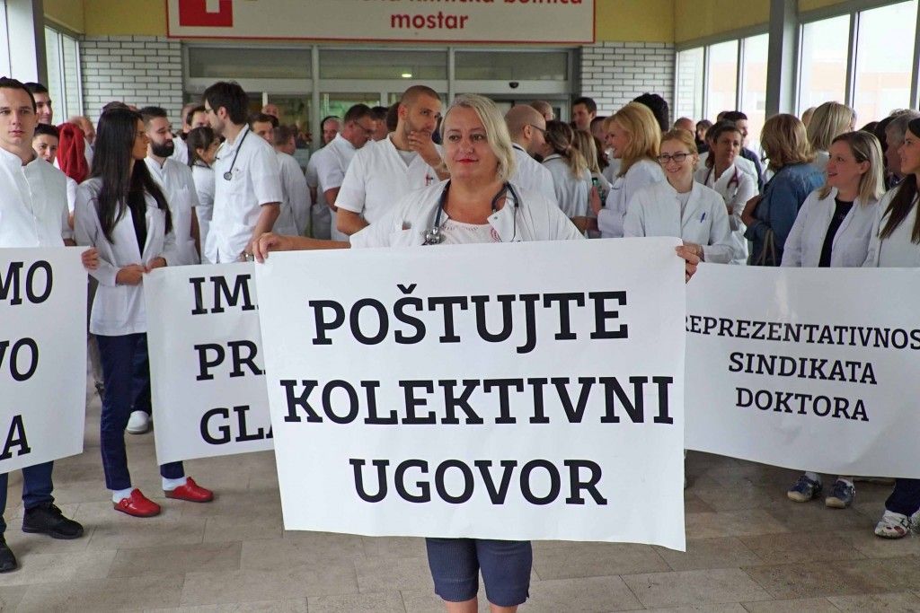 štrajk, liječnici, Mostar