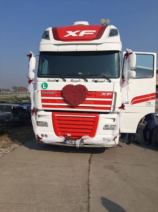 svadba, mladoženja, kamion