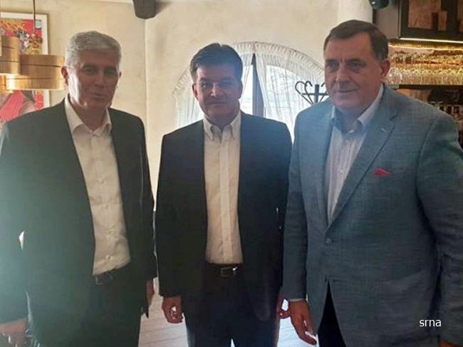 Miroslav Lajčak, Milorad Dodik, Dragan Čović