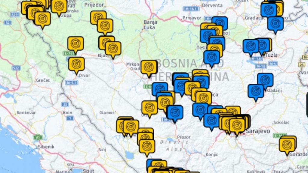 radarske kontrole, Hercegovina