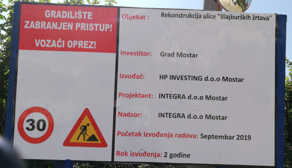 Mostar, početak radova