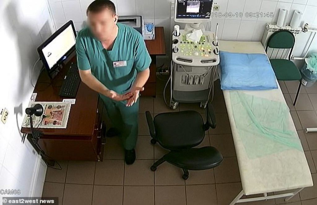 ginekolog, Ukrajna, skrivena kamera