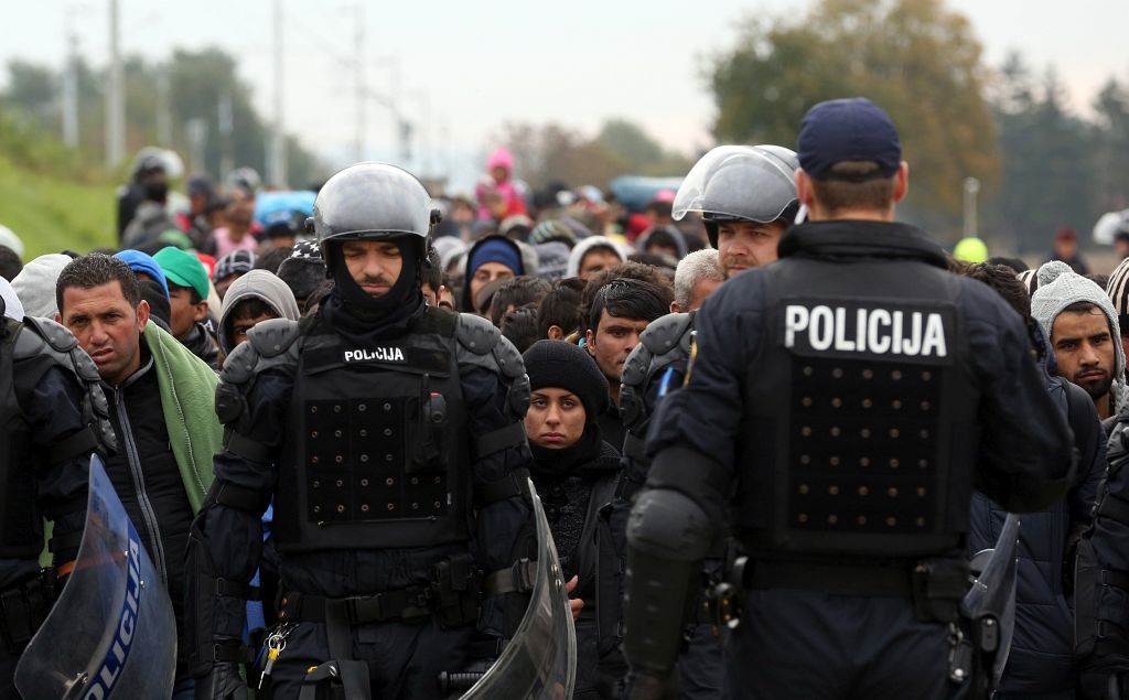 policija, ilegalni migranti , granica