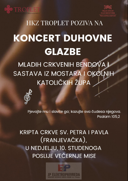 koncert, duhovna glazba, Mostar