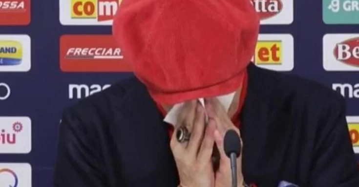 Siniša Mihajlović, suze