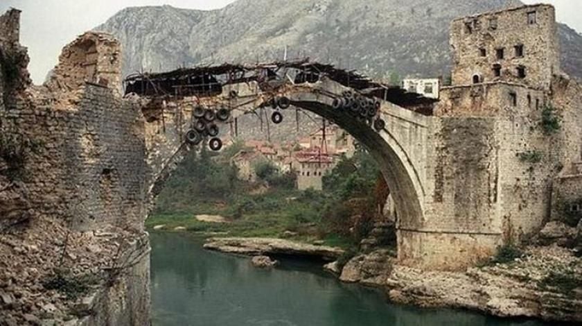 Stari most, Mostar, rušenje