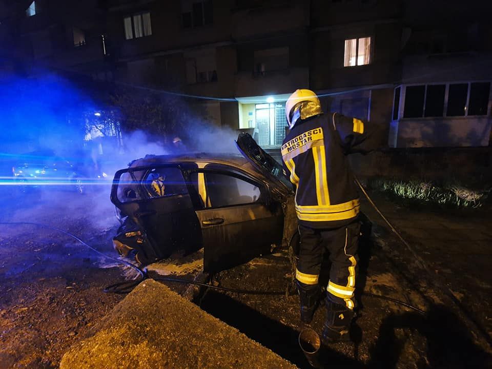 zapaljen automobil, Mostar, Šehovina , pvp mostar