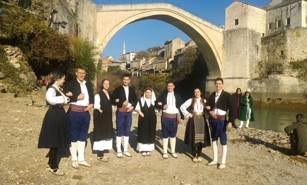 turisti, folklor, Mostar