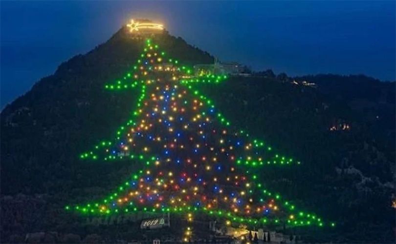 italija, Guinnessov rekord, božićno drvce