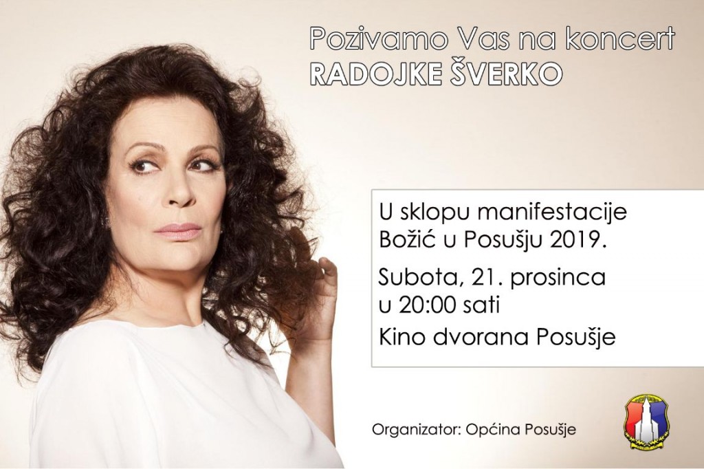 koncert, radojka šverko, Božić u Posušju