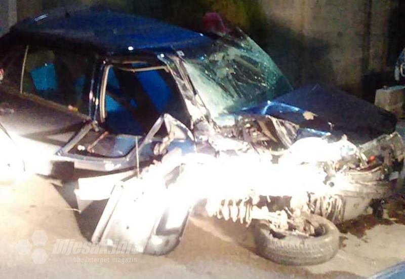 pijan, alkoholizirani vozač, Konjic, ozlijeđen