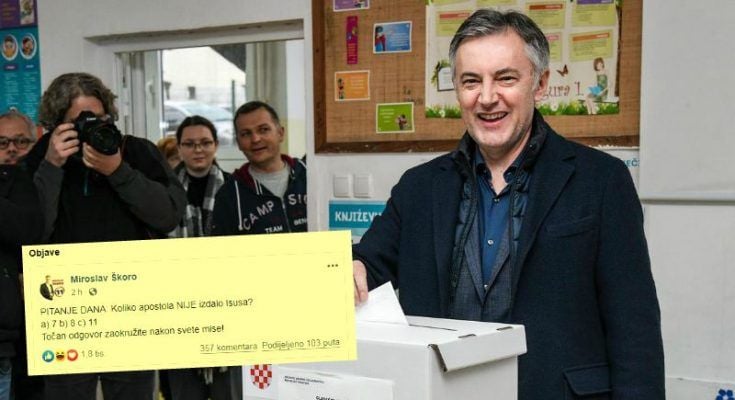 Miroslav Škoro,  predsjednički kandidat, Facebook, izbori