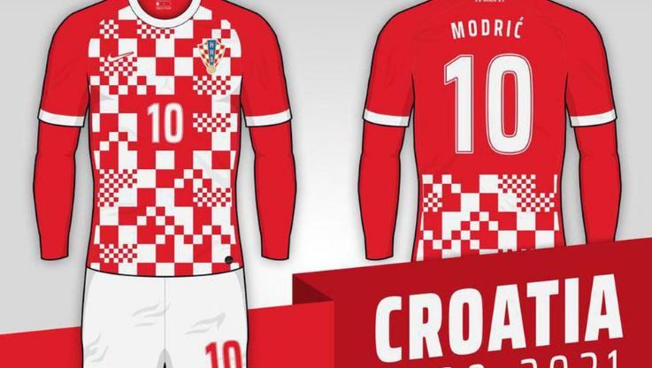 dres Hrvatske nogometne reprezentacije, dres, dres Hrvatske , Euro 2020