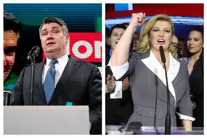 Zoran Milanović, Kolinda Grabar Kitarović, predsjednički izbori, kandidati, predizborna kampanja