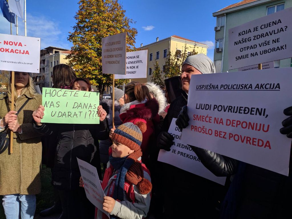 prosvjednici, Mostar, izjava, Centar za životnu sredinu, uborak, upotreba sile , aktivisti 