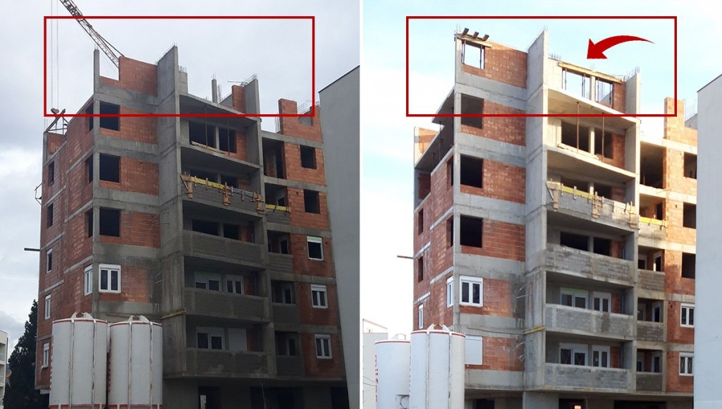zgrada, Bijeli Brijeg, šesti kat, urbanizam, Mostar, K. Perić, afera urbicid