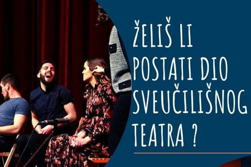 sveučilišni teatar, audicija, predstava