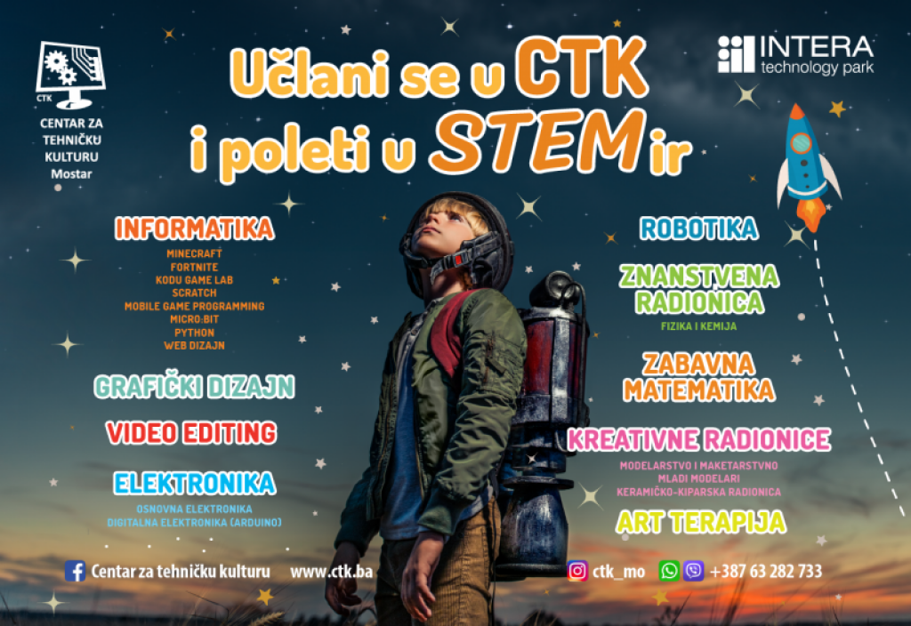 edukativno-zabavne radionice, upis, Mostar