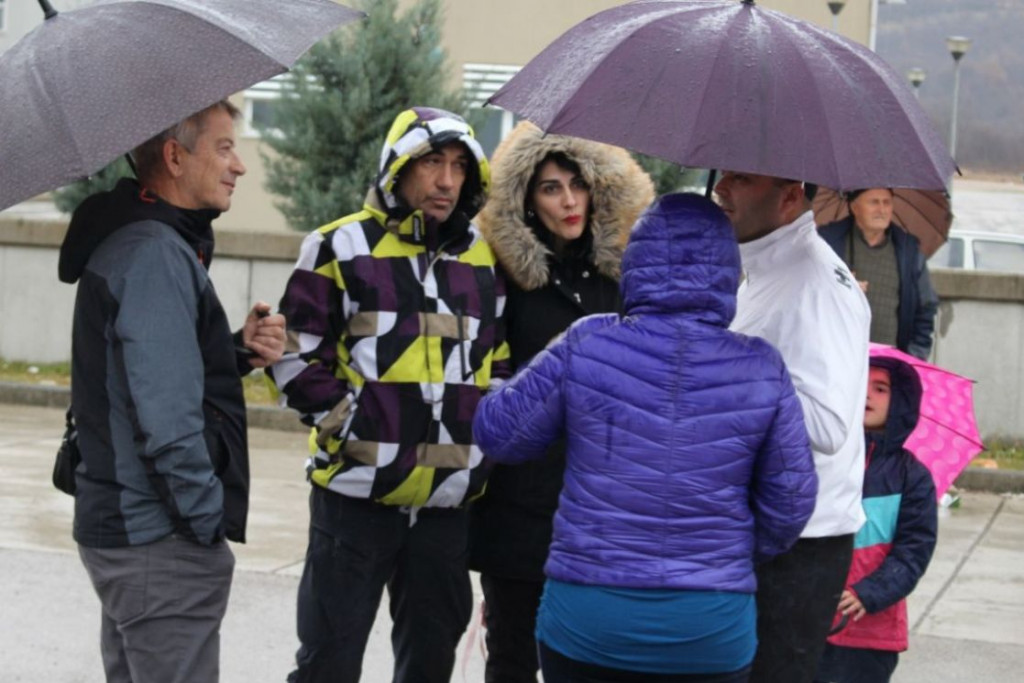 Prosvjed ispred deponije Uborak